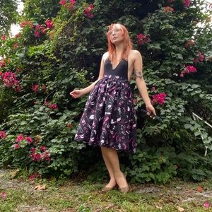 Vixen Fetish Print Circle Skirt